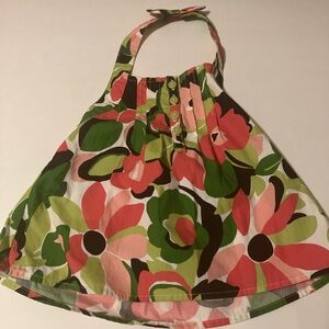 Girls floral halter top